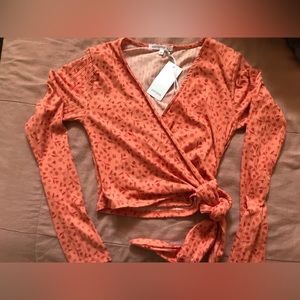 Floral Wrap Top